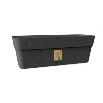 STEFANPLAST Ethica kvetináč s podmisou 50x18x17 cm sivá