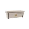 STEFANPLAST balkónová sada s automatickým zavlažovacím systémom a kovovým držiakom 50x18x17 cm biela