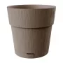 STEFANPLAST Ethica Okrúhly kvetináč s podmisou, hnedá, 40x39 cm, 25 L