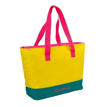 GIOSTYLE Termotaška Beach Fluo Tote Assorted, 24L, zelená/ružová/žltá/svetlomodrá