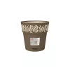 STEFANPLAST Gaia kvetináč s podmiskou Ø20x19cm hnedý