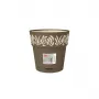 STEFANPLAST Gaia kvetináč s podmiskou Ø20x19cm hnedý