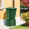 STEFANPLAST Sud na dažďovú vodu 500L s vekom a kohútikom Ø100x85cm zelený