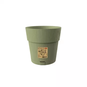 STEFANPLAST Ethica kvetináč s podmisou, 20 cm, zelená
