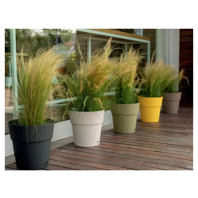 STEFANPLAST Ethica kvetináč s podmisou Ø40x39cm biela