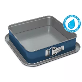 GUARDINI XBake hranatá forma na pečenie 24x24x7 cm nepriľnavá uhlíková oceľ antracitovo sivá