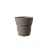 STEFANPLAST Ethica kvetináč s podmisou Ø20x19cm hnedá
