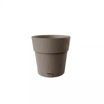 STEFANPLAST Ethica kvetináč s podmisou Ø20x19cm hnedá