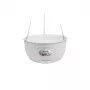 STEFANPLAST závesný kvetináč Natural Ø30x14,5cm biela