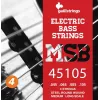 Galli MSB-45~105 S 4-String Electric Bass Guitar Strings, Nickel Plated Steel, Round Wound, .045-.105