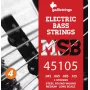 Galli MSB-45~105 S struny na 4-strunovú elektrickú basgitaru, poniklovaná oceľ, okrúhle vinutie, .045-.105