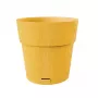 STEFANPLAST Ethica okrúhly kvetináč s podmisou, 25 cm, horčicovo žltá