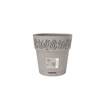 STEFANPLAST Gaia kvetináč s podmisou Ø20x19cm svetlosivá