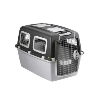STEFANPLAST Gulliver 6 Plus prepravný box pre veľké psy 92x64x66 cm tmavosivá/svetlosivá