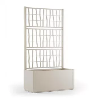 STEFANPLAST kvetináč s mriežkou Ethica 80x36x140 cm biela