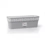 STEFANPLAST Kvetináč s podmisou Gaia 50x18x17 cm sivý