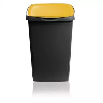 GIOSTYLE Eco Solution 45L odpadkový kôš tmavosivý/žltý