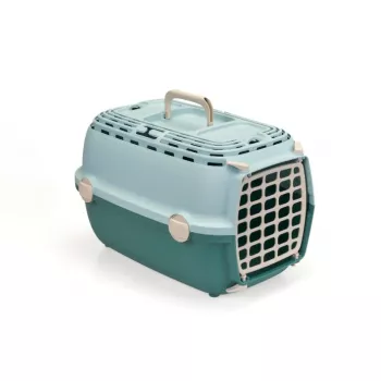 STEFANPLAST Prepravný box Horizon 1 s plastovými dvierkami 48x32x30 cm svetlozelená/zelená