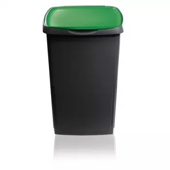 GIOSTYLE odpadkový kôš Eco Solution 45L 37x36x53,5cm tmavosivý/zelený