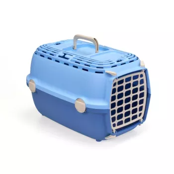 STEFANPLAST Prepravný box Horizon 1 s plastovými dvierkami 48x32x30 cm svetlomodrá/modrá
