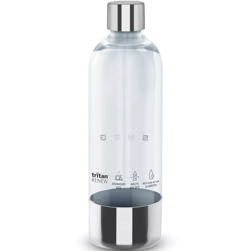 SMEG SKSB01 Náhradná fľaša pre výrobník sódy SKC01, 1 liter, PET plast, transparentná