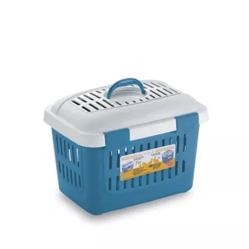 STEFANPLAST prepravný box Midi Gulliver 45x33x33cm biely/modrý