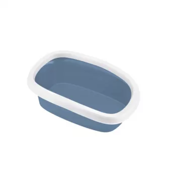 STEFANPLAST Sprint 10 otvorené WC pre mačky 43x31x14 cm modrá/biela