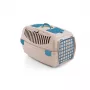 STEFANPLAST Gulliver 3 prepravný box pre domáce zvieratá 61x40x38 cm biely travertín s plastovými dvierkami
