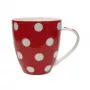 ASI COLLECTION šálka Dots 513 ml červená s bielymi bodkami