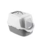 STEFANPLAST Cathy Easy Clean WC pre mačky s krytom 56x40x40cm biela/sivá