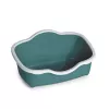 STEFANPLAST mačacie WC Tres Chic otvorené 56x38,5x26 cm biela/zelená