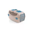 STEFANPLAST prepravná klietka Gulliver 2 s plastovými dverami 55x36x35 cm biela travertín