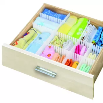 ORDINETT rozdeľovač zásuviek 3 ks 60x8cm Top Class biela