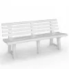 BICA záhradná lavica Olimpia 150x53x77cm biela