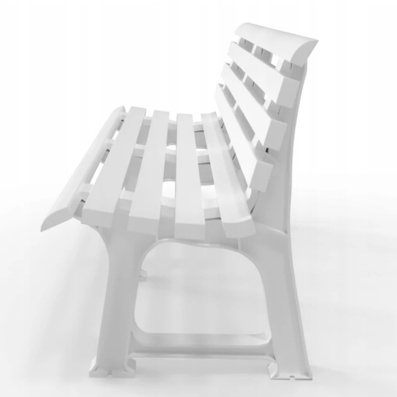 BICA záhradná lavica Olimpia 150x53x77cm biela