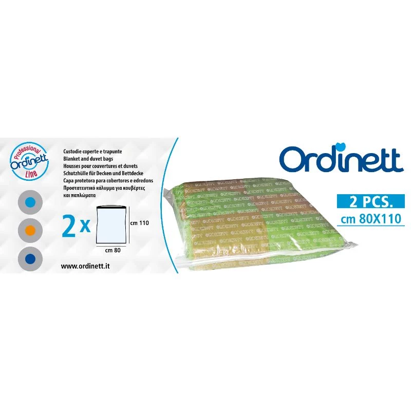 ORDINETT plastové viacúčelové obaly na oblečenie 5 ks 42x52cm
