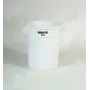 Rubbermaid BRUTE 75,7L biely okrúhly kontajner s vetracími kanálikmi, bez veka FG262000WHT