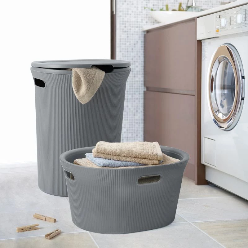 TATAY kôš na bielizeň Baobab 40L sivý