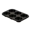 GUARDINI Gardenia forma na muffiny 6 priehlbín 27 x 18,5 x 2,9 cm uhlíková oceľ nepriľnavá