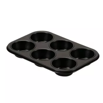 GUARDINI Gardenia forma na muffiny 6 priehlbín 27 x 18,5 x 2,9 cm uhlíková oceľ nepriľnavá