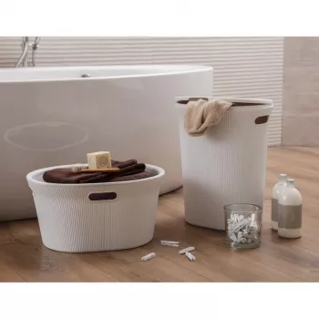 TATAY kôš na bielizeň Baobab 40L biela