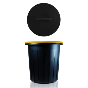 GIOSTYLE Eco Solution 25L odpadkový kôš tmavosivá/žltá