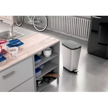 KIS pedálový odpadkový kôš Metallic Chic kôš L 45L oceľovosivá