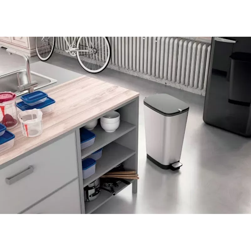 KIS pedálový odpadkový kôš Metallic Chic kôš L 45L oceľovosivá