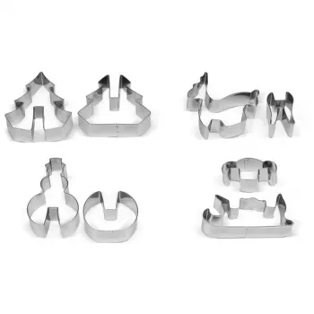 GUARDINI 3D sada foriem na perníky so 4 formami v krabici 21 x 12,5 x 2 cm