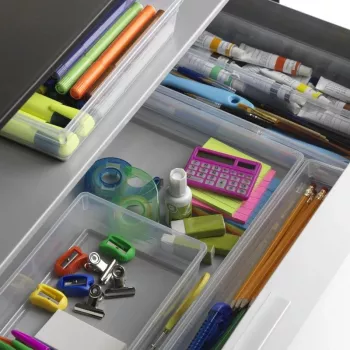 KIS Box Sistemo organizér 8, 37,5 x 15 x 5 cm, transparentná/svetlosivá