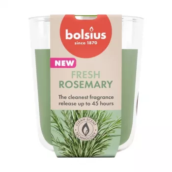 BOLSIUS True Scents rozmarínová vonná sviečka v skle, 80x73 mm