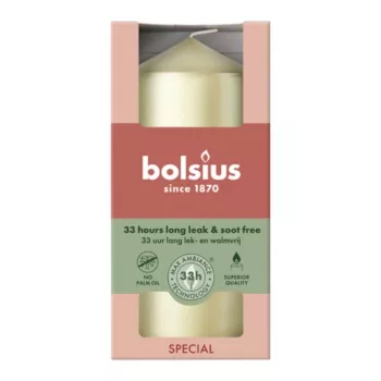 BOLSIUS sviečka valec Ø120x58mm strieborná