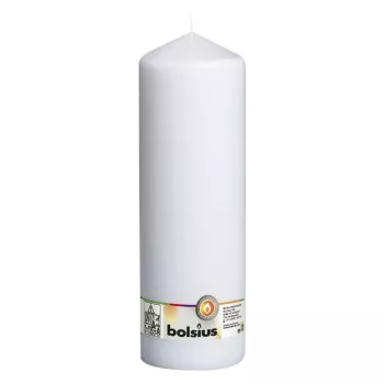 BOLSIUS Sviečka valec Ø300x98mm biela