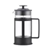 ASI COLLECTION Coffee Press GULFI M 600ml French Press, borosilikátové sklo, čierna/strieborná
